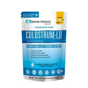 Colostrum-LD® Powder, Natural Vanilla Flavor :: 12oz/340g, ~30 Day Supply