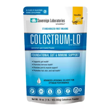 Colostrum-LD® Powder, Natural Vanilla Flavor :: 16oz/453g, ~45-90 Day Supply