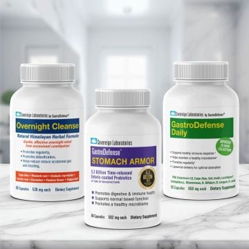 Gut Defender Trio :: Overnight Cleanse + Stomach Armor + GastroDefense Daily