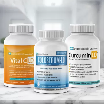 Ultimate Gut & Immune Health Bundle :: Vital C-LD + Curcumin-LD + Colostrum-LD Capsules