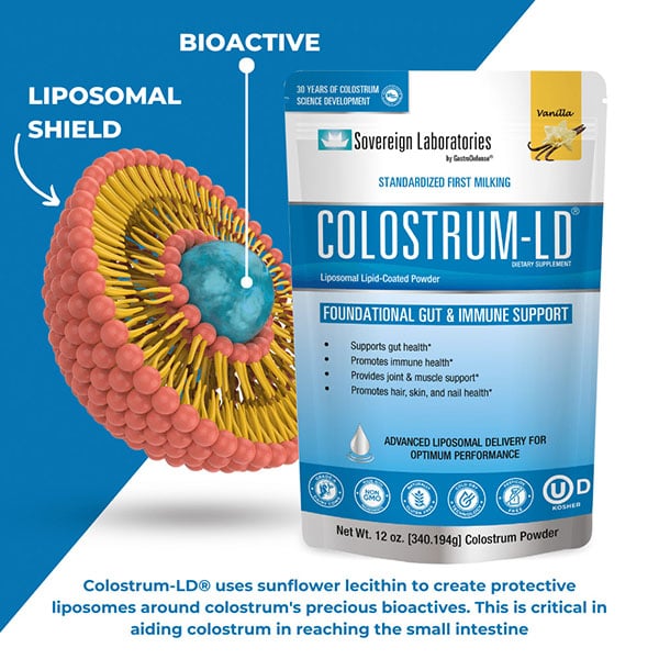 Colostrum Powder Vanilla 12oz with Liposomal Delivery