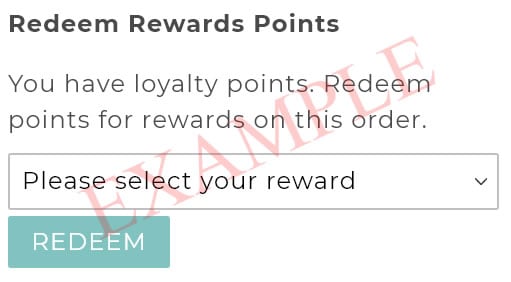 Redeem Rewards Points